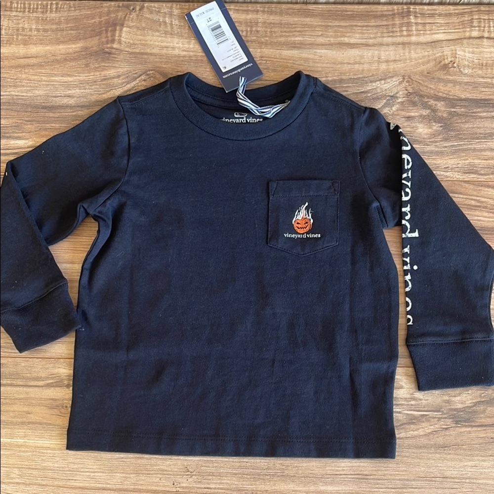 NWT vineyard vines T-shirts JET BLACK size 2T